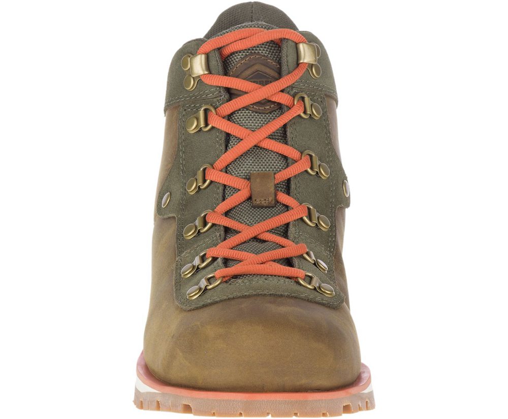 Botas Homem - Merrell West Fork Waterproof - Marrom/Verde Oliva - GPC857213